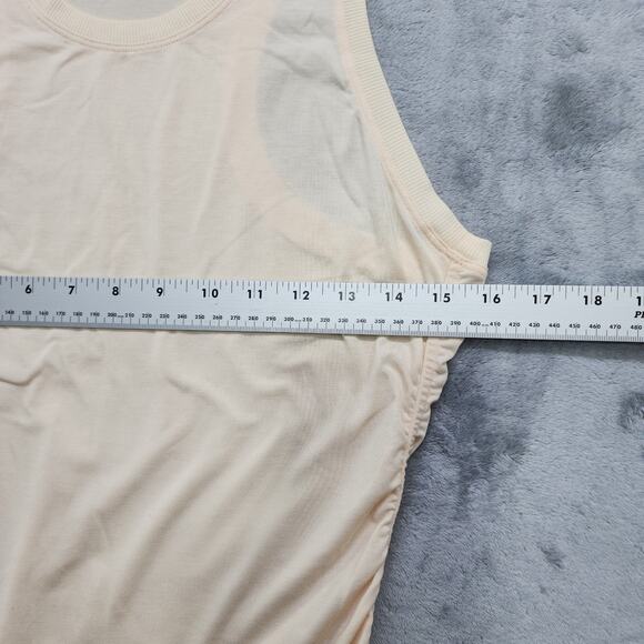 Athleta Foresthill Ascent Tank Top Cream Sleeveless Wool Nylon Stretch Hiking - Picture 7 of 9